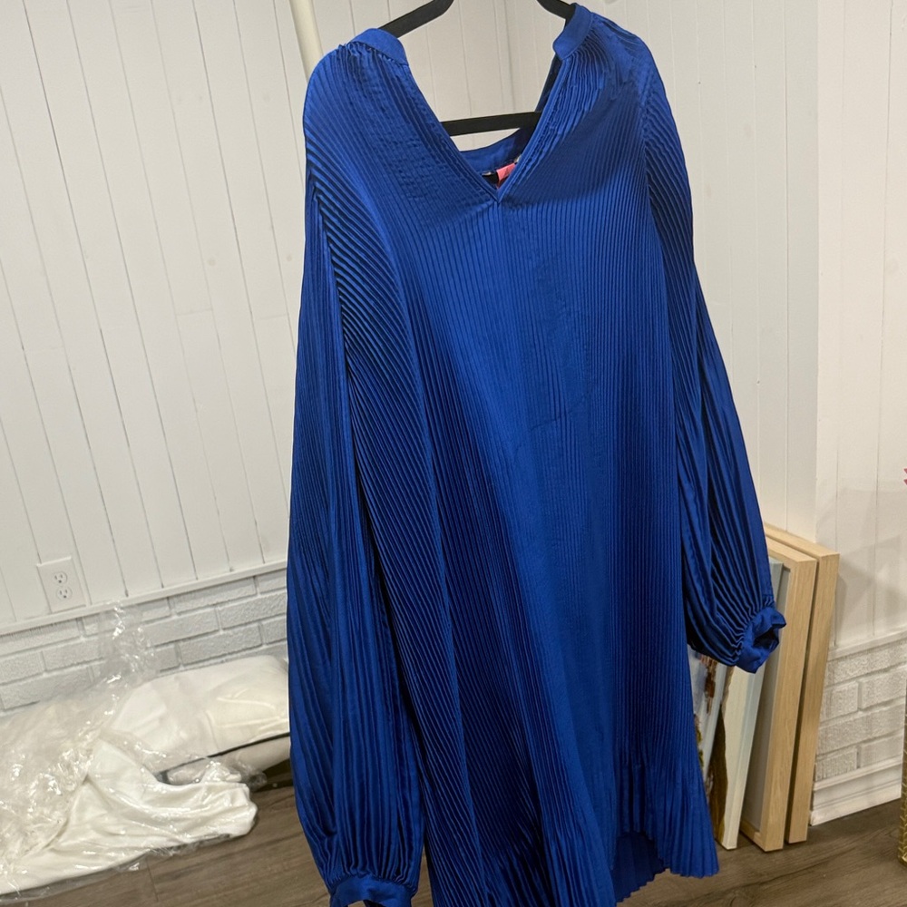 Banana Republic Blue Long Sleeve Dress